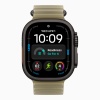 Apple Watch Ultra 4 (2026), 49 мм, черный титан, "океаническая петля" цвета "Ламинария"