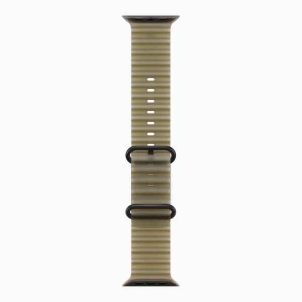 Apple Watch Ultra 4 (2026), 49 мм, черный титан, "океаническая петля" цвета "Ламинария"
