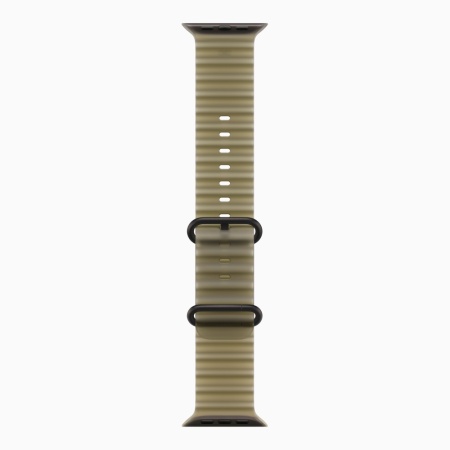 Apple Watch Ultra 4 (2026), 49 мм, черный титан, "океаническая петля" цвета "Ламинария"
