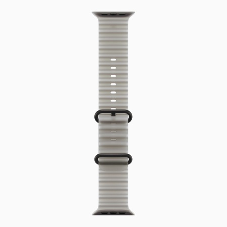 Apple Watch Ultra 4 (2026), 49 мм, черный титан, "океаническая петля" серого цвета