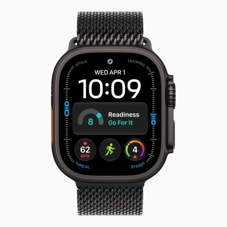 Apple Watch Ultra 4 (2026), 49 мм, черный титан, "миланская петля"