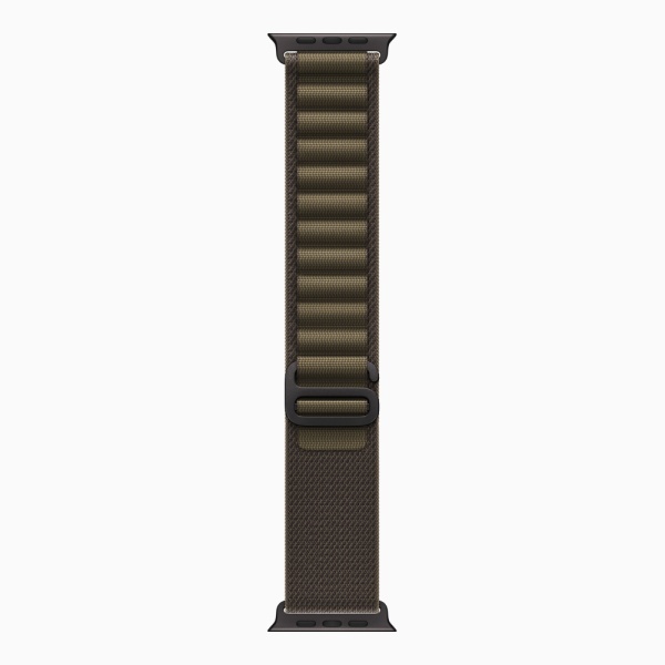 Apple Watch Ultra 4 (2026), 49 мм, черный титан, "альпийская петля" темно-оливкового цвета