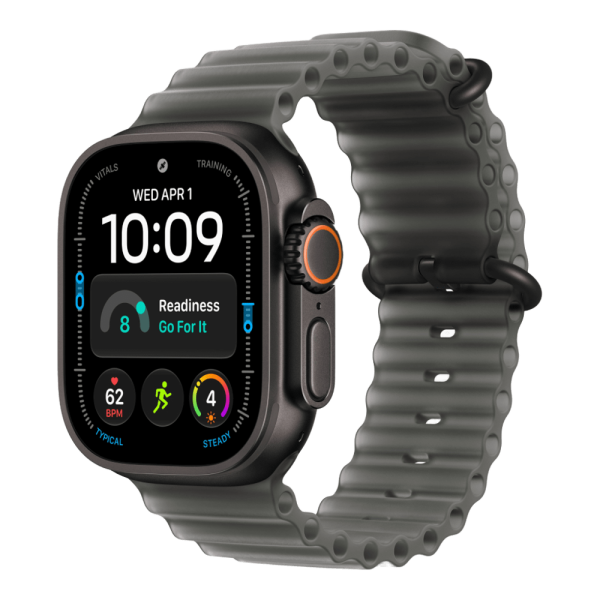 Apple Watch Ultra 4 (2026), 49 мм, черный титан, "океаническая петля" черного цвета