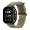 Apple Watch Ultra 4 (2026), 49 мм, черный титан, "океаническая петля" цвета "Ламинария"