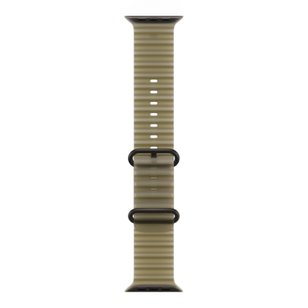Apple Watch Ultra 4 (2026), 49 мм, черный титан, "океаническая петля" цвета "Ламинария"