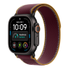 Apple Watch Ultra 4 (2026), 49 мм, черный титан, "походная петля" темно-бордового цвета
