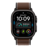 Apple Watch Ultra 4 (2026), 49 мм, черный титан, "походная петля" цвета "Темная умбра"