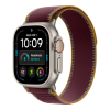 Apple Watch Ultra 4 (2026), 49 мм, природный титан, "походная петля" темно-бордового цвета