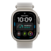 Apple Watch Ultra 4 (2026), 49 мм, природный титан, "океаническая петля" серого цвета