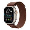 Apple Watch Ultra 4 (2026), 49 мм, природный титан, "альпийская петля" темно-бордового цвета
