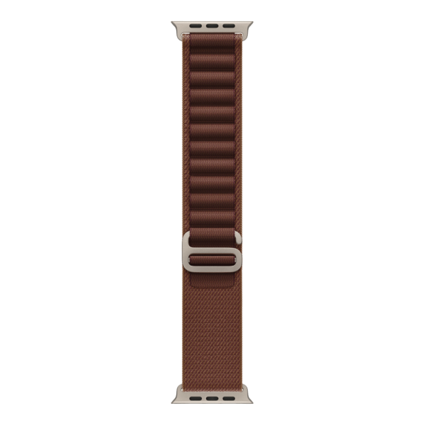 Apple Watch Ultra 4 (2026), 49 мм, природный титан, "альпийская петля" темно-бордового цвета