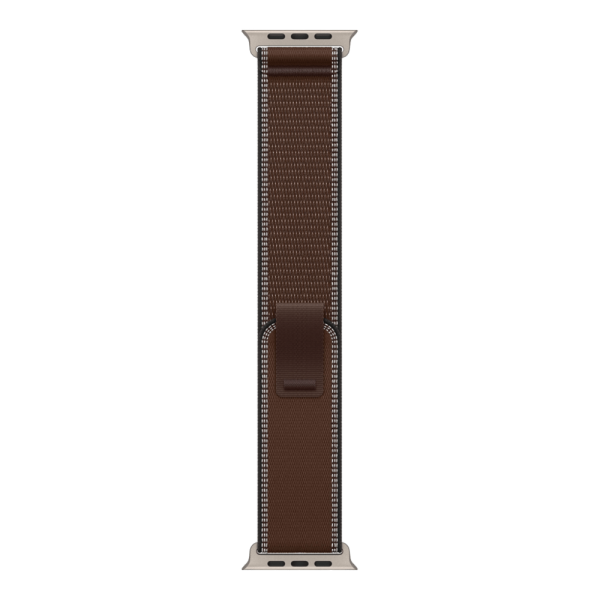 Apple Watch Ultra 4 (2026), 49 мм, природный титан, "походная петля" цвета "Темная умбра"