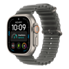Apple Watch Ultra 4 (2026), 49 мм, природный титан, "океаническая петля" черного цвета