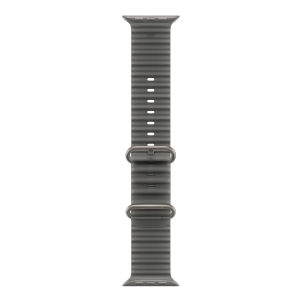 Apple Watch Ultra 4 (2026), 49 мм, природный титан, "океаническая петля" черного цвета
