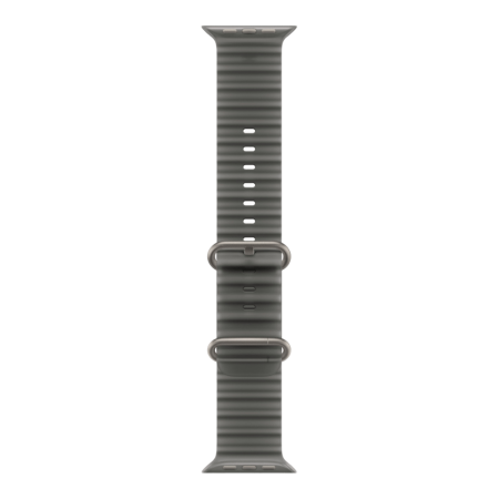 Apple Watch Ultra 4 (2026), 49 мм, природный титан, "океаническая петля" черного цвета
