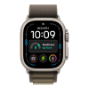 Apple Watch Ultra 4 (2026), 49 мм, природный титан, "альпийская петля" темно-оливкового цвета