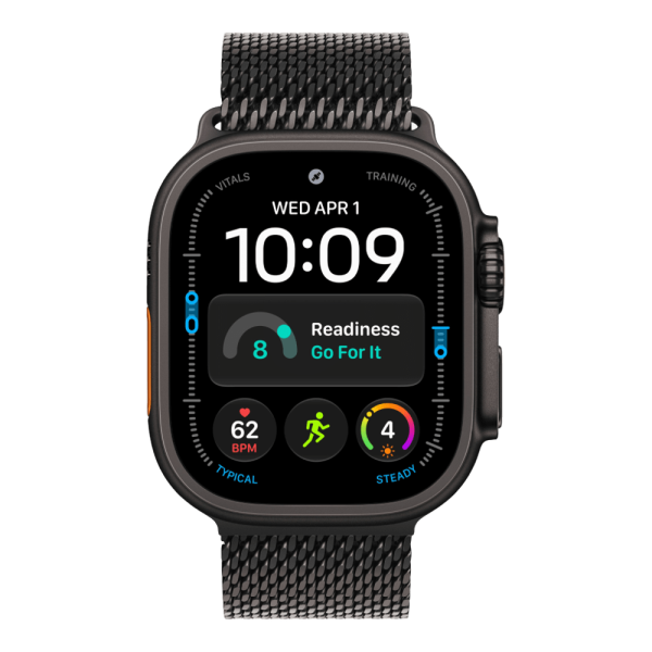 Apple Watch Ultra 4 (2026), 49 мм, черный титан, "миланская петля"