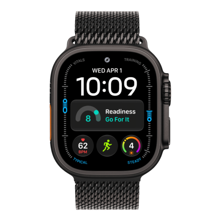 Apple Watch Ultra 4 (2026), 49 мм, черный титан, "миланская петля"