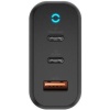 Адаптер питания EnergEA Ampcharge Gan65, 2 USB-C PD65W+18W+USB-A PPS/QC3.0. Цвет: чёрный