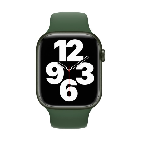 Спортивный ремешок Apple для Apple Watch 45мм, размер R. Цвет: "Зелёный клевер"