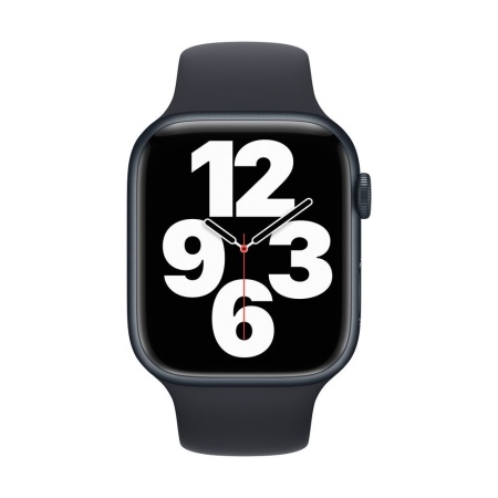 Спортивный ремешок Apple для Apple Watch 45мм, размер XL. Цвет: "Тёмная ночь"