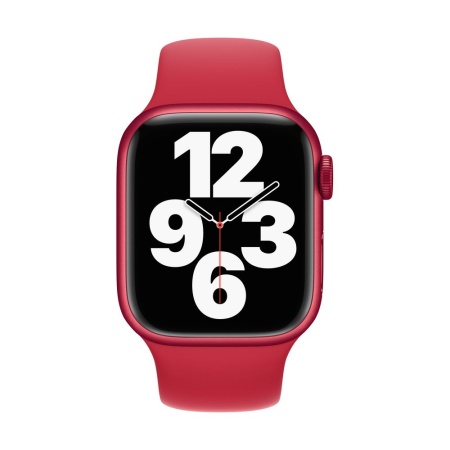 Спортивный ремешок Apple для Apple Watch 45мм, размер R. Цвет: красный