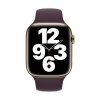 Спортивный ремешок Apple для Apple Watch 45мм, размер R. Цвет: "Тёмная вишня"