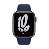 Спортивный ремешок Nike для Apple Watch 45мм. Цвет: "Ночной ультрамарин/мистический ультрамарин"