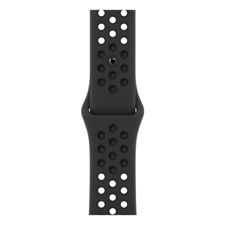 Спортивный ремешок Nike для Apple Watch 41мм, размер R. Цвет: "Антрацитовый/чёрный"