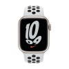 Спортивный ремешок Nike для Apple Watch 41мм, размер R. Цвет: "Чистая платина/чёрный"