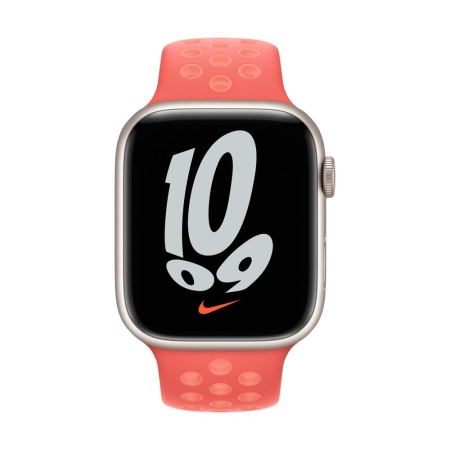 Спортивный ремешок Nike для Apple Watch 45мм. Цвет: "Волшебная искра/нежная заря"