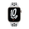Спортивный ремешок Nike для Apple Watch 45мм. Цвет: "Чистая платина/чёрный"