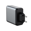 Сетевое зарядное устройство Satechi Compact Charger 100W с технологией GaN Power. Цвет: серый космос