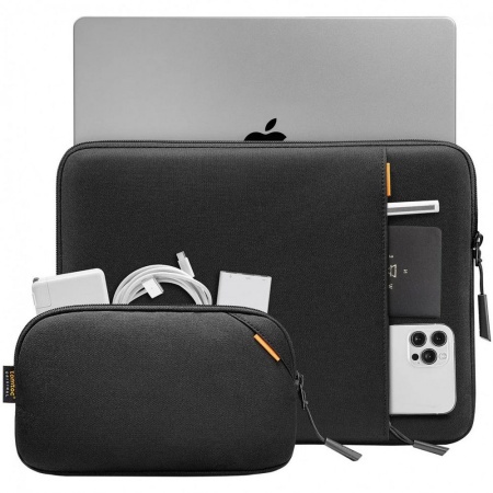 Чехол Tomtoc для MacBook Pro 14" и органайзер. Цвет: чёрный