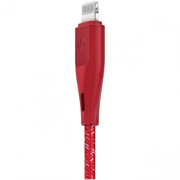 Кабель EnergEA Bazic GoCharge USB-C - Lightning MFI 1.2м. Цвет: красный