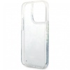 Чехол Guess для iPhone 14 Pro Liquid Glitter Flower Hard. Цвет: зелёный
