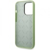 Чехол Guess для iPhone 14 Pro Liquid silicone Gold metal logo Hard. Цвет: зелёный