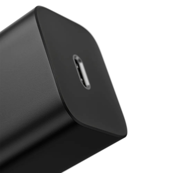 Адаптер питания Baseus Super Si Quick Charger 1C 20 Вт + кабель Type-C - Lightning 1м. Цвет: чёрный