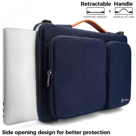 Сумка Tomtoc Defender Laptop Shoulder Bag A42 для ноутбуков 13.5".Цвет: тёмно-синий