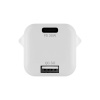 Адаптер питания uBear Wall charger Pulse Dual USB-A/USB-C GaN 30W, PD 3.0+QC 3.0. Цвет: белый