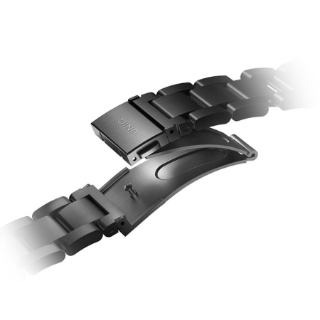 Ремешок из стали Uniq OSTA Steel Strap для Apple Watch 42/44/45/49мм. Цвет: черный