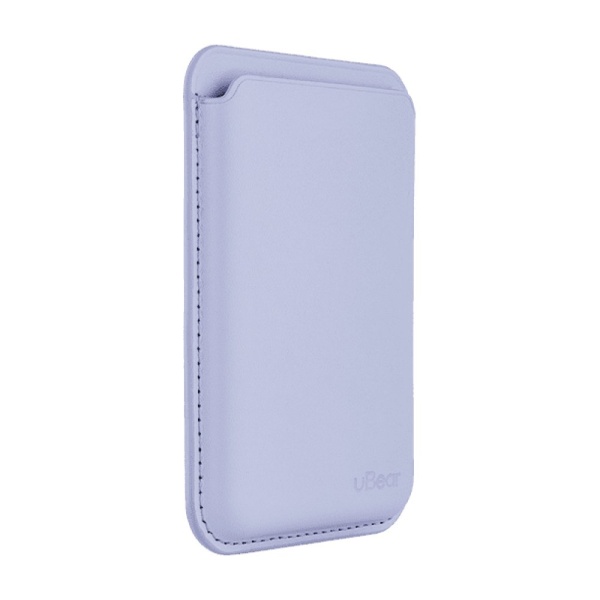 Магнитный бумажник Ubear Shell Case с Magsafe, эко-кожа. Цвет: лаванда