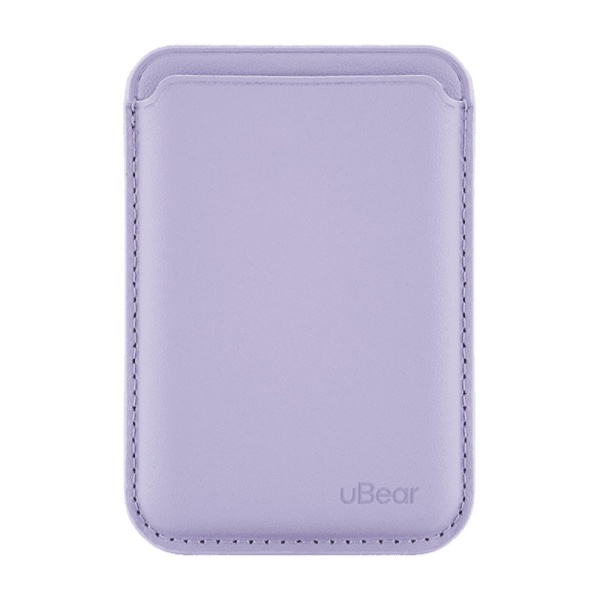 Магнитный бумажник Ubear Leather Shell Case с Magsafe, кожа. Цвет: лаванда