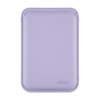 Магнитный бумажник Ubear Leather Shell Case с Magsafe, кожа. Цвет: лаванда