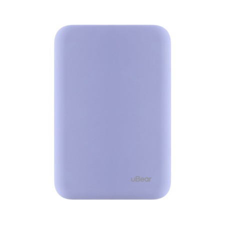 Внешний аккумулятор uBear Flow Magnetic Power bank, 5000mAh, PD 20W. Цвет: лавандовый
