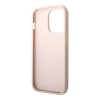 Чехол Guess PU 4G Big metal logo Hard для iPhone 15 Pro. Цвет: розовый
