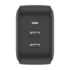 Адаптер питания EnergEA Travelite Gan45 2USB-C, PD/PPS, 45W. Цвет: чёрный