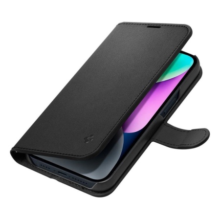 Чехол-книжка Spigen Wallet S Pro для iPhone 15 Pro. Цвет: чёрный