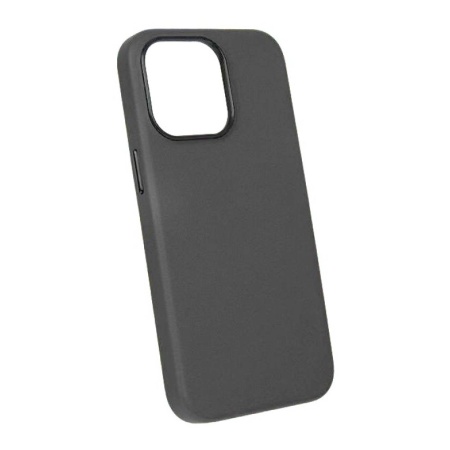 Чехол K-DOO Noble Collection Magsafe для iPhone 15, кожа. Цвет: титановый серый