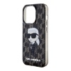 Чехол Lagerfeld PC/TPU Monogram NFT Karl Ikonik Hard для iPhone 15 Pro Max.Цвет: чёрный